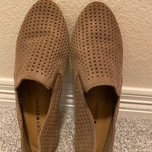 Lucky Brand Leather Flat Loafers Size 8